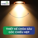 Đèn led âm trần chiếu rọi Opal 7W DLR-7SS-T90-V/TT/T Kingled chính hãng
